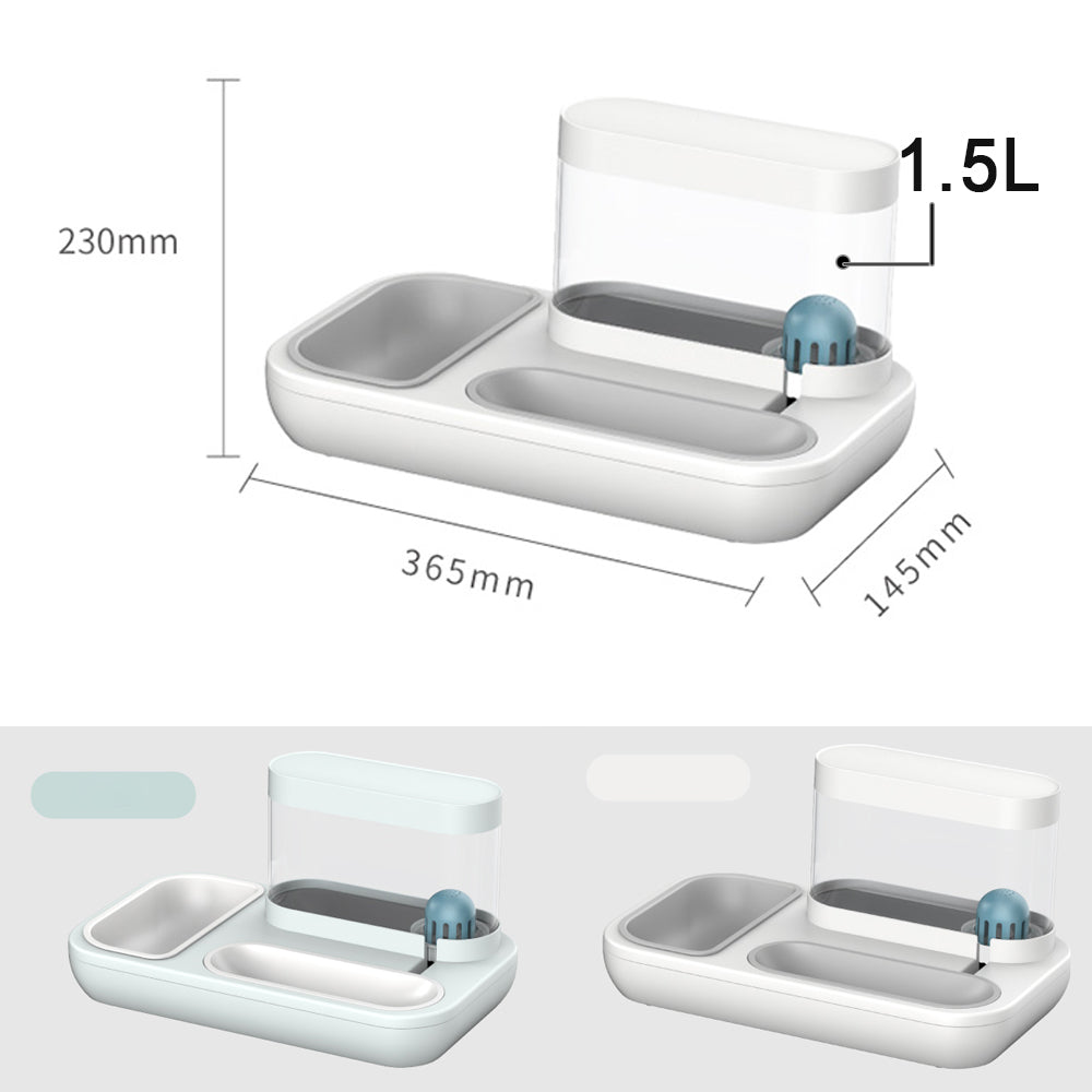 Automatic Pet Feeder With Integrated Water Dispenser
