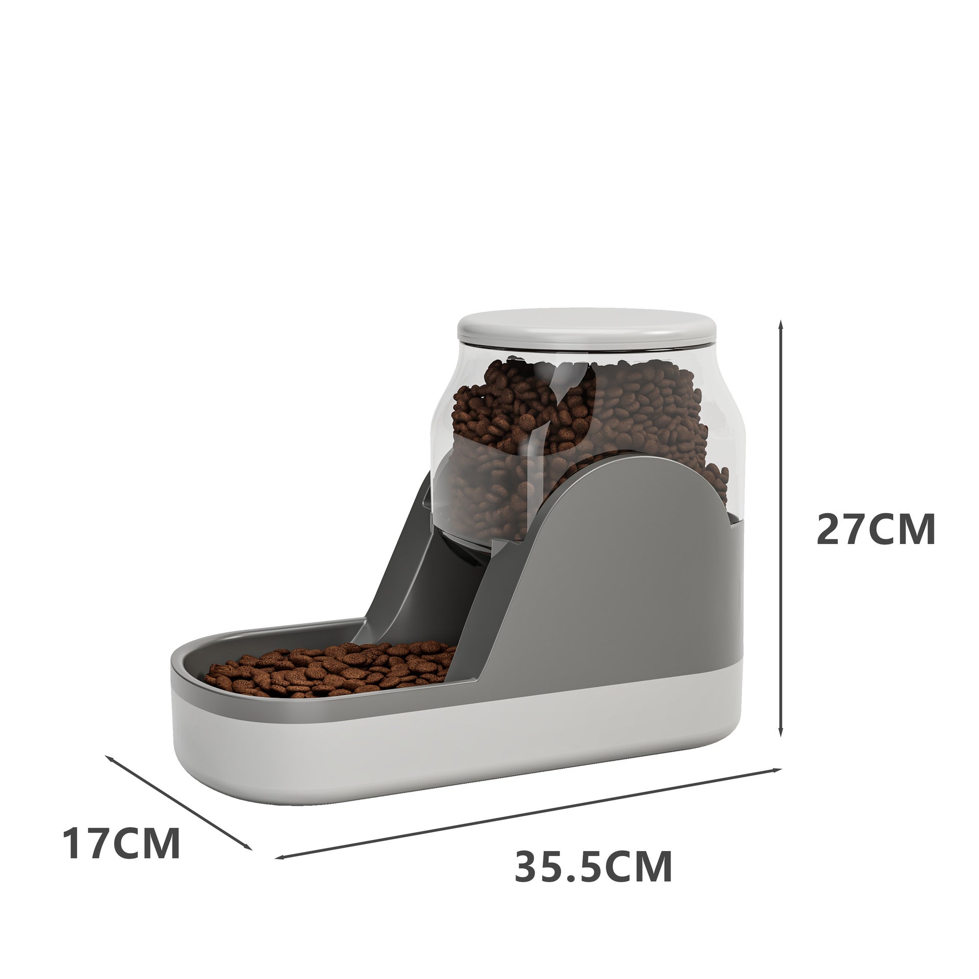 Automatic Pet Feeder And Water Fountain Large Capacity Food Dispenser