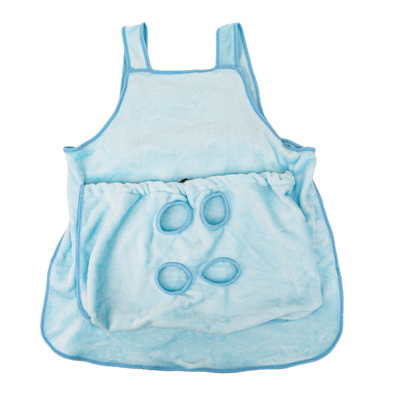Pet Carrier Apron Outdoor Travel Hanging Chest Bag Plush Pouch