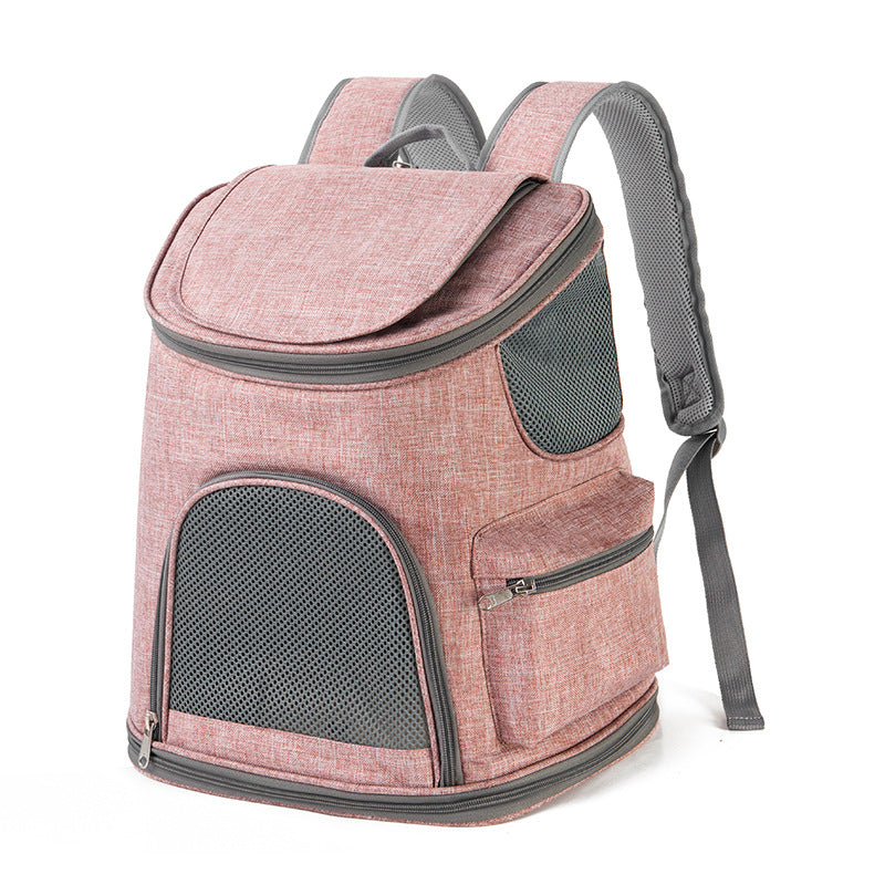 Oxford Cloth Pet Backpack Portable Shoulder Carrier Travel Bag