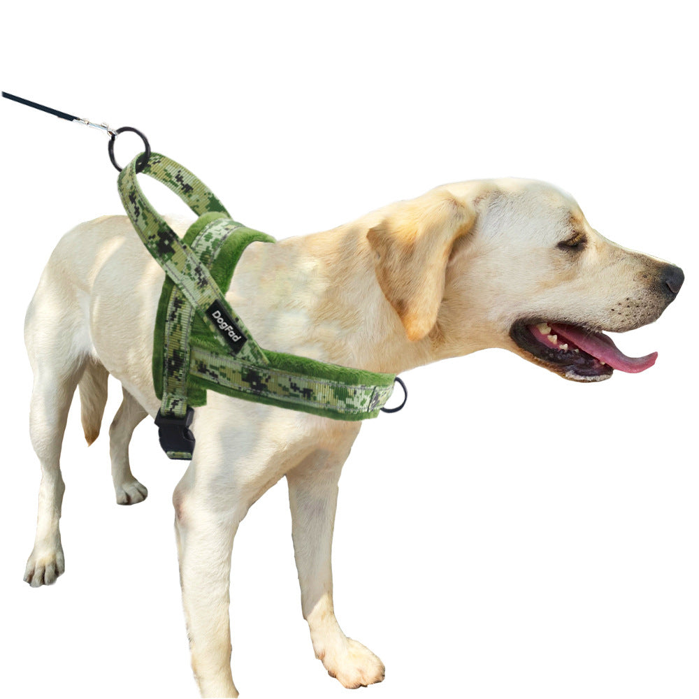 Comfortable Lined Pet Chest Strap Harness With Leash