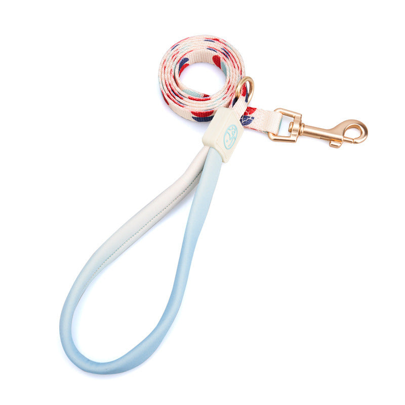 Fashionable Y Shaped Pet Harness With Leash Set