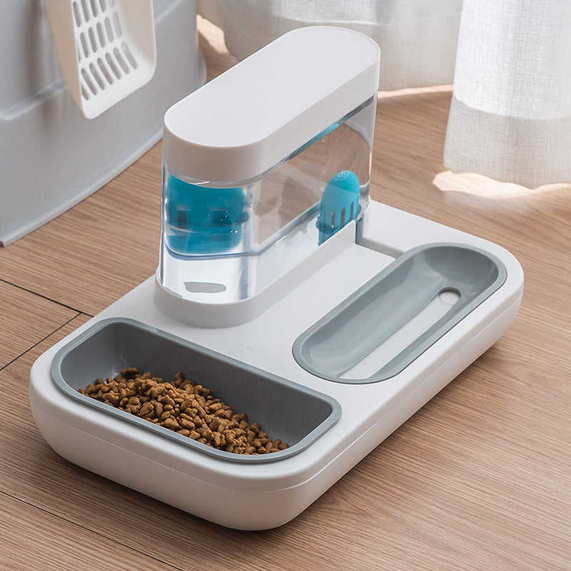 Automatic Pet Feeder With Integrated Water Dispenser