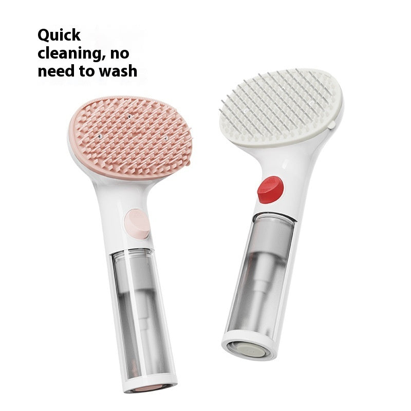 3-in-1 Pet Steam Brush Adjustable Hair Removal Grooming Comb