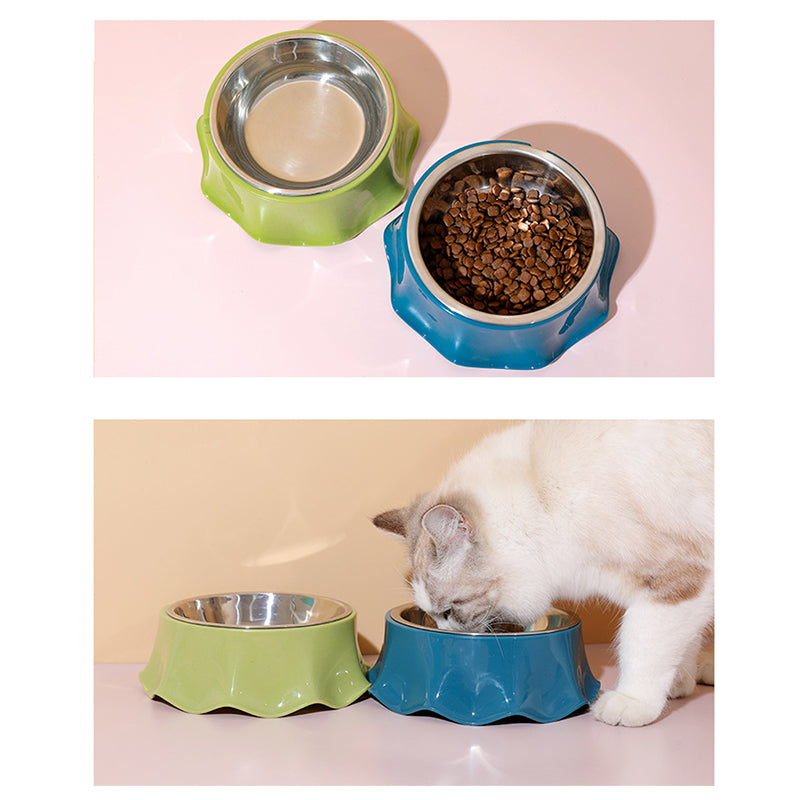 Stainless Steel Pet Bowl Non-Slip Food And Water Feeding Dish