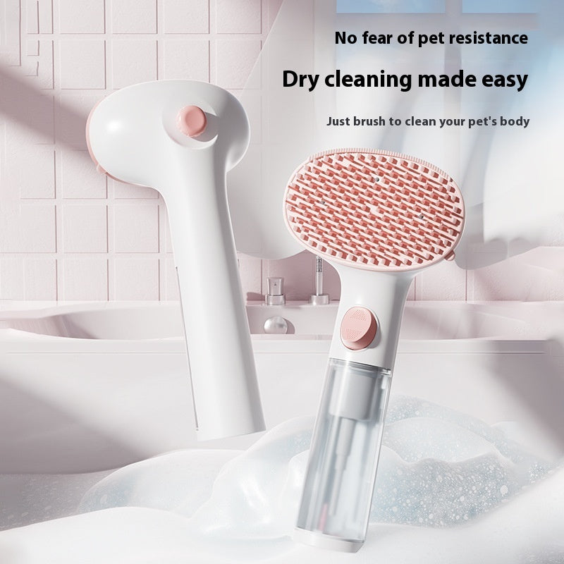 3-in-1 Pet Steam Brush Adjustable Hair Removal Grooming Comb