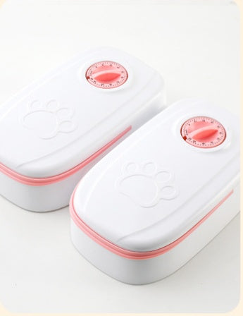 Smart Automatic Pet Feeder With Timer Stainless Steel Bowl