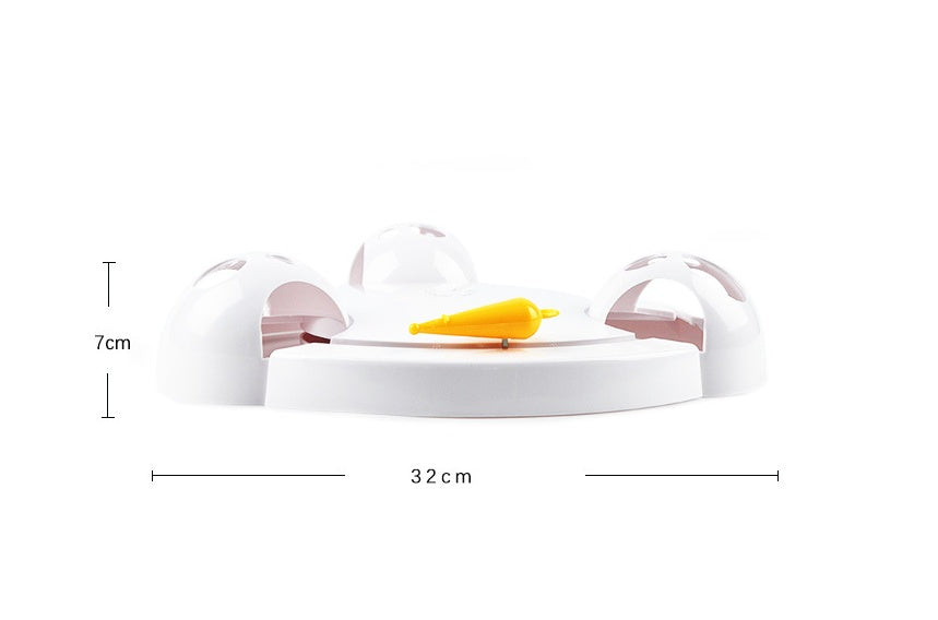 Automatic Electric Pet Toy Wheel With Interactive Turntable Play