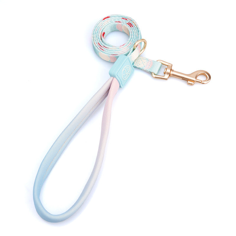 Fashionable Y Shaped Pet Harness With Leash Set