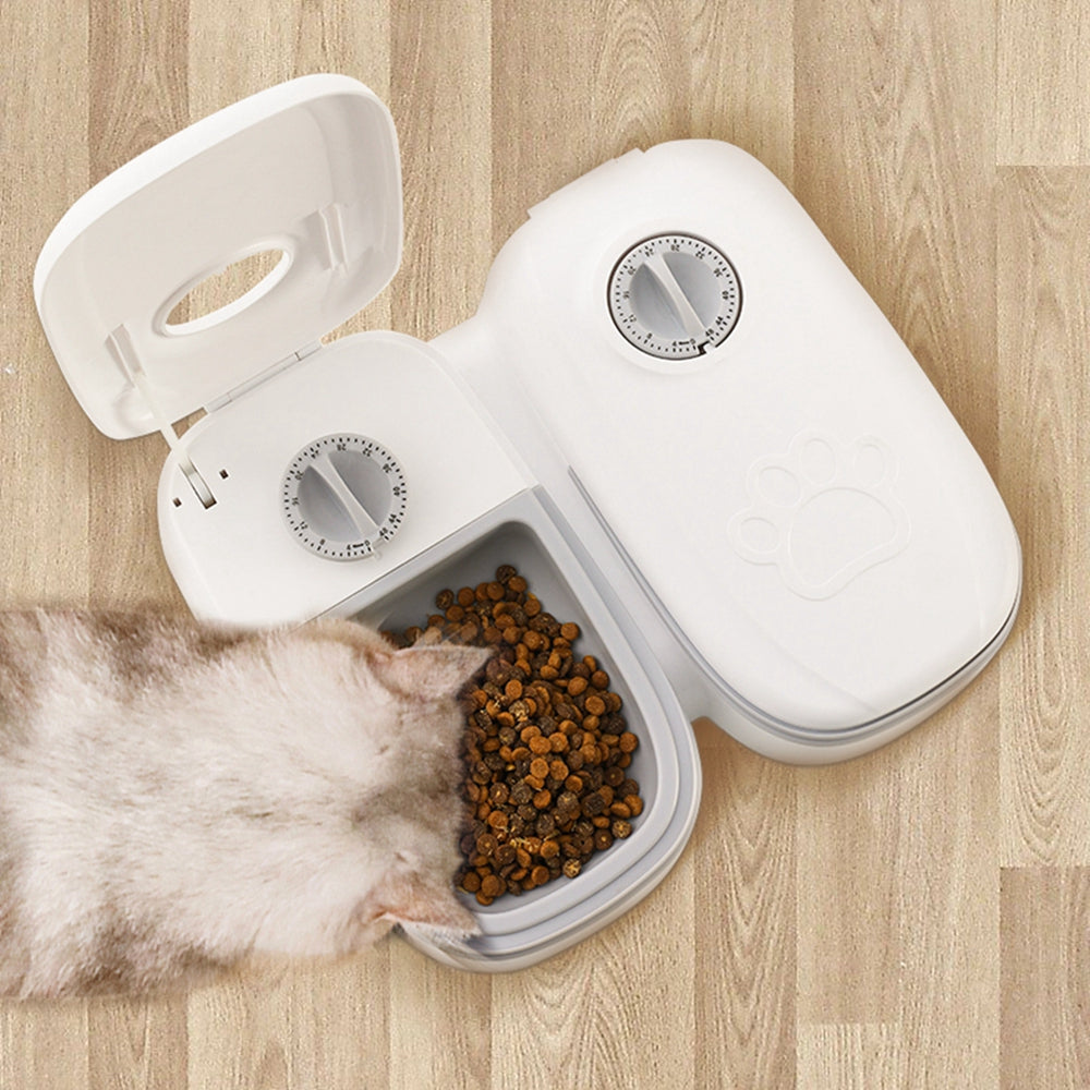 Smart Automatic Pet Feeder With Timer Stainless Steel Bowl