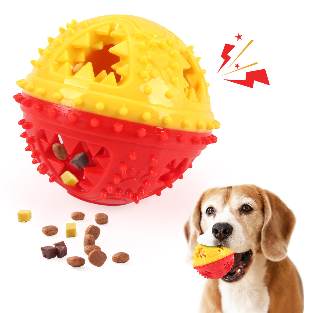 Interactive Pet Chew Ball Toy For Teeth Cleaning Training