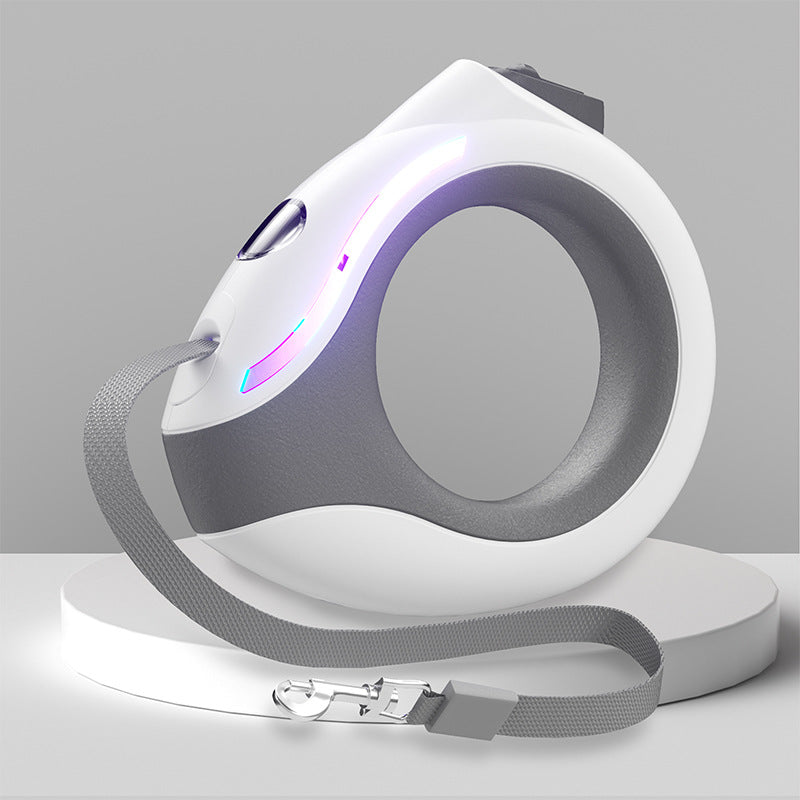LED Retractable Pet Leash Automatic Night Safety Walking Design