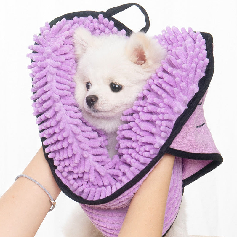 Super Absorbent Microfiber Pet Bath Towel Quick-Drying Robe