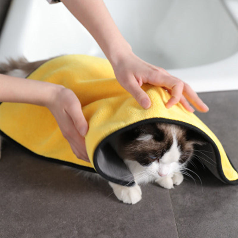 Extra-Large Pet Bath Towel Soft Absorbent Quick-Drying