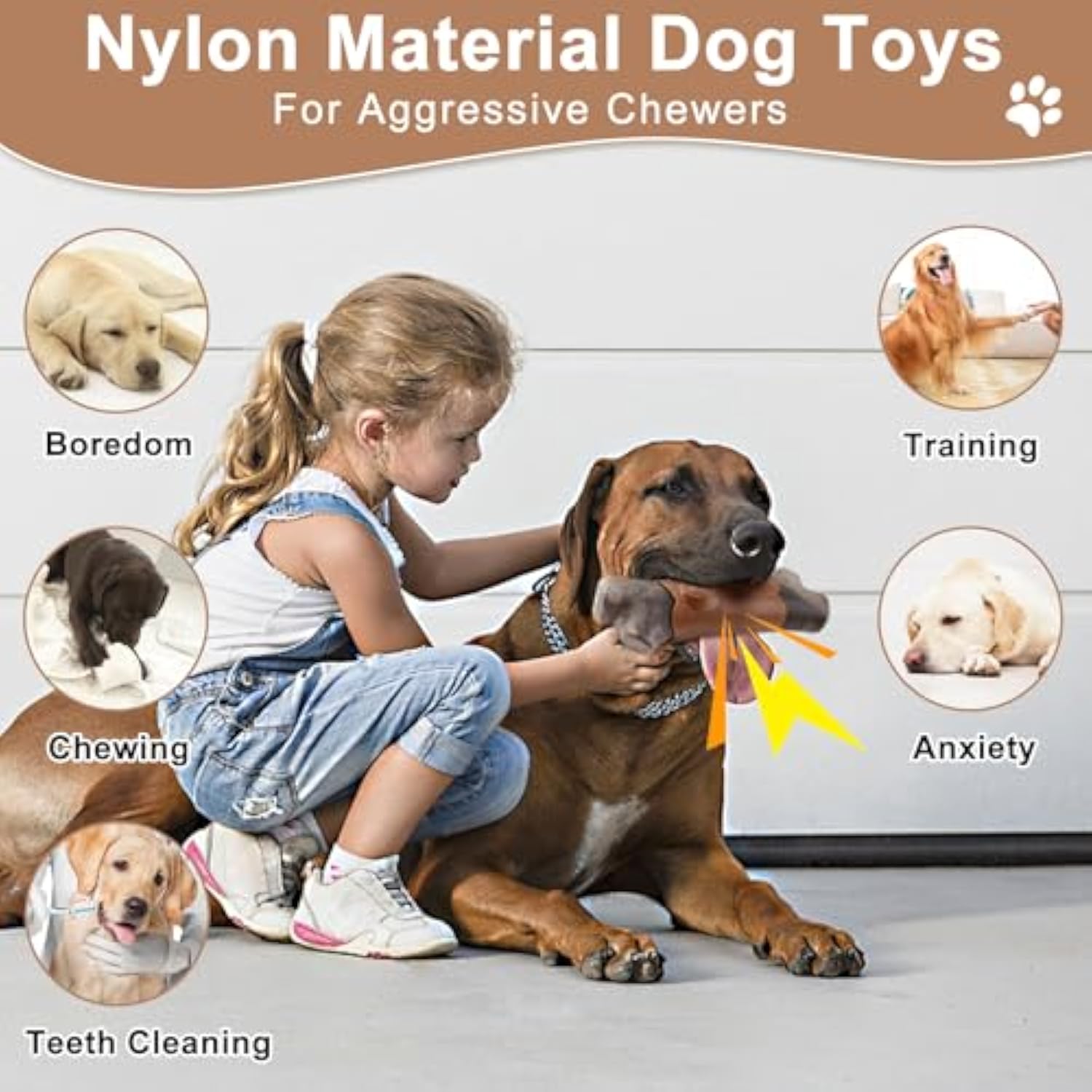 Tough Durable Pet Chew Toy For Aggressive Chewers