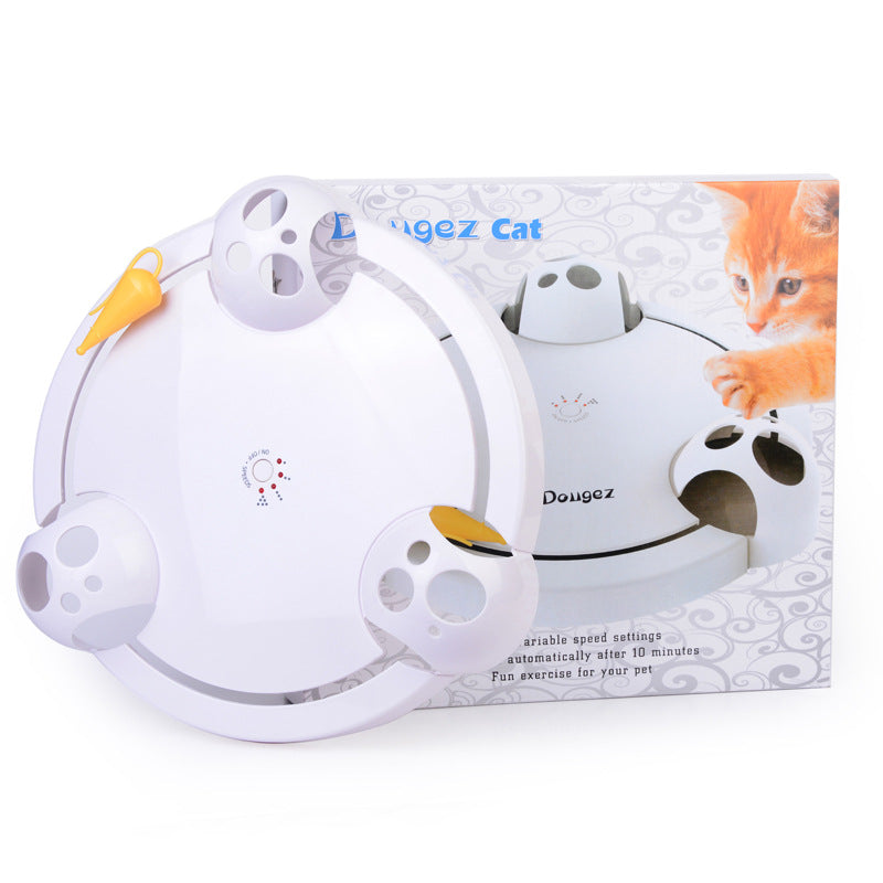 Automatic Electric Pet Toy Wheel With Interactive Turntable Play