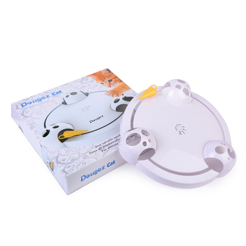 Automatic Electric Pet Toy Wheel With Interactive Turntable Play