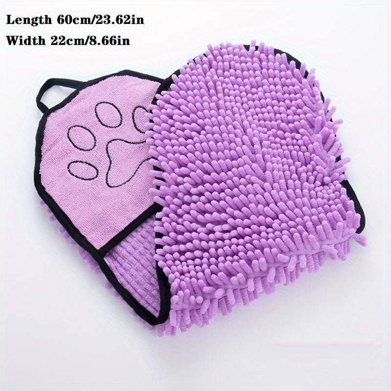 Absorbent Microfiber Pet Towel Quick-Drying with Hand Pockets