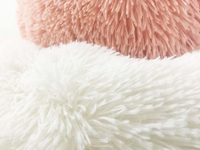 Autumn Winter Thick Plush Round Pet Bed For Deep Sleep