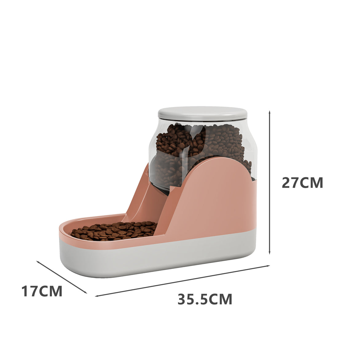 Automatic Pet Feeder And Water Fountain Large Capacity Food Dispenser