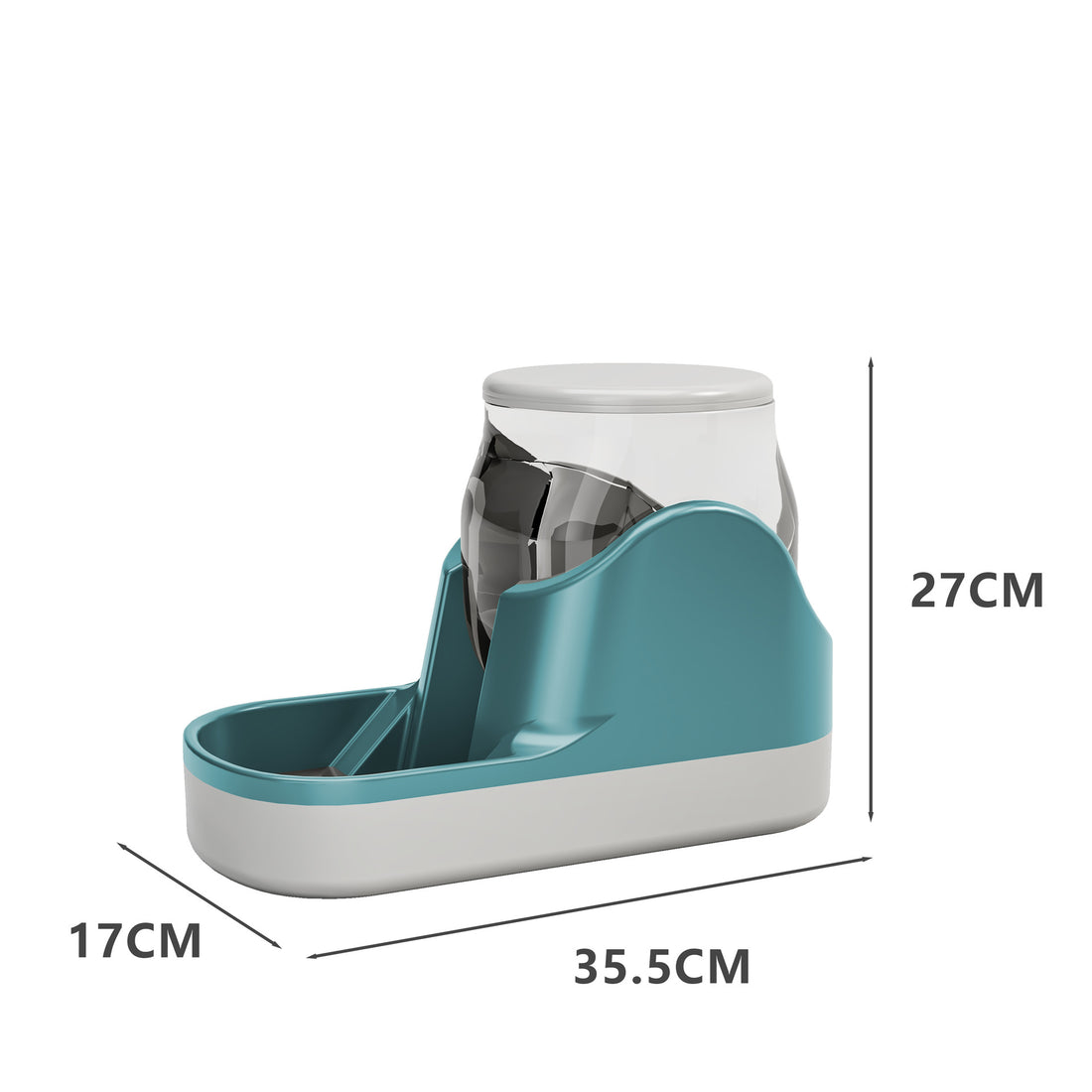 Automatic Pet Feeder And Water Fountain Large Capacity Food Dispenser