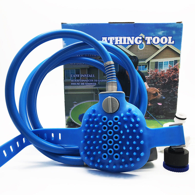 Outdoor Pet Bath Brush Grooming and Cleaning Tool