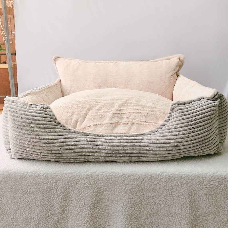 Removable Washable Plush Pet Bed Warm Comfortable Cozy Kennel