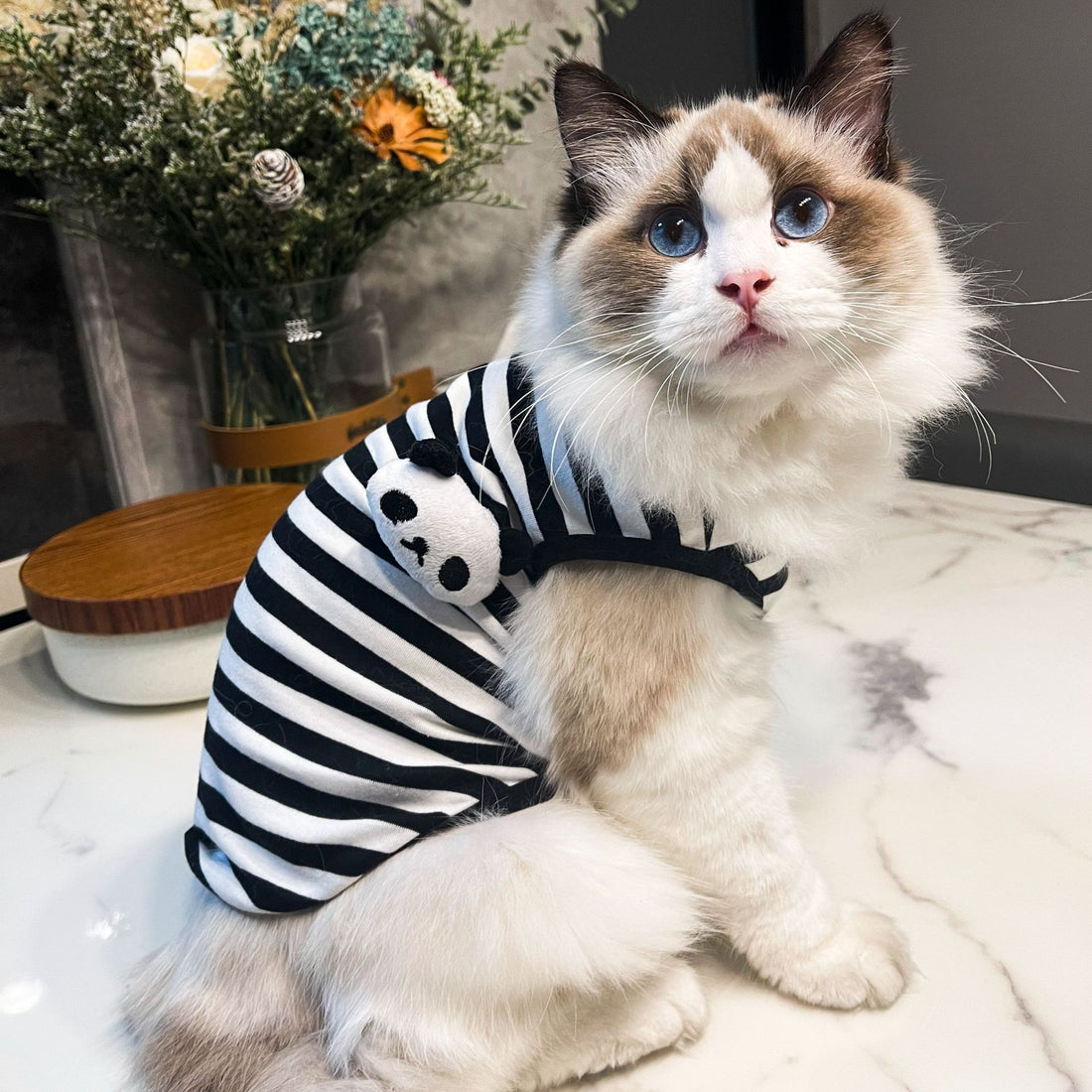 Striped Pet Vest Clothing Lightweight Comfortable Everyday Wear