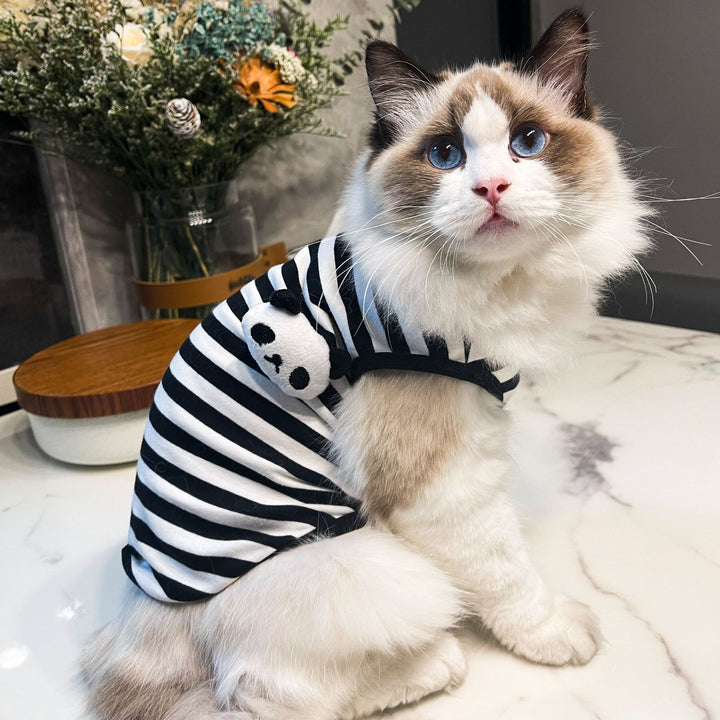 Striped Pet Vest Clothing Lightweight Comfortable Everyday Wear