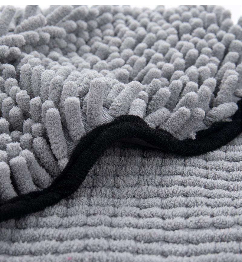 Super Absorbent Microfiber Pet Bath Towel Quick-Drying Robe