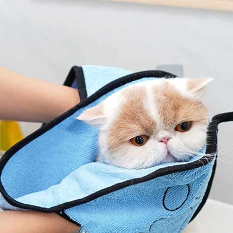 Quick-Absorbent Pet Bath Towel Soft Fast-Drying