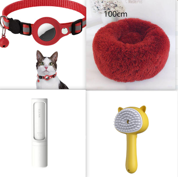 Multifunctional Rechargeable Pet Grooming Brush Self-Cleaning Slicker