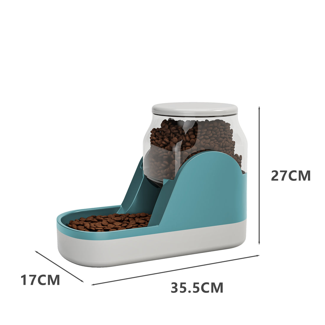 Automatic Pet Feeder And Water Fountain Large Capacity Food Dispenser