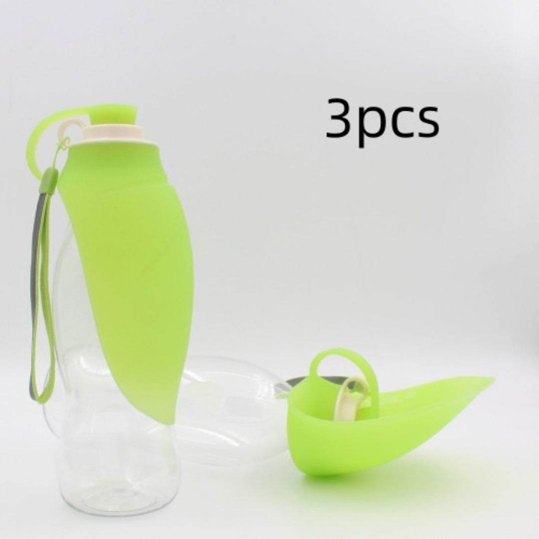 Portable Leak-Proof Pet Water Dispenser With Drinking Cup Bowl