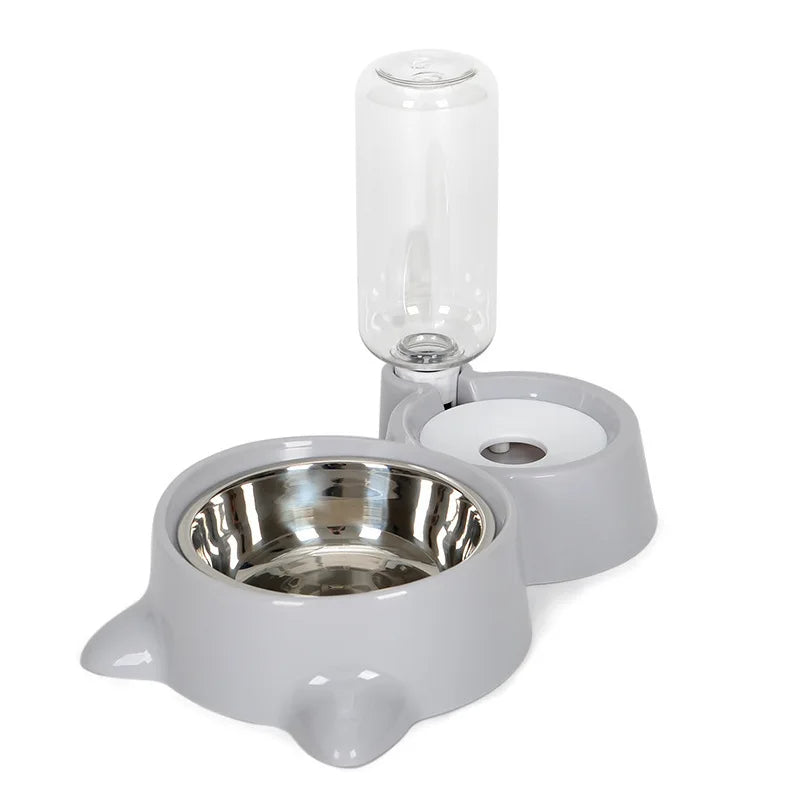 Automatic Gravity Pet Food And Water Feeder Bowl Container