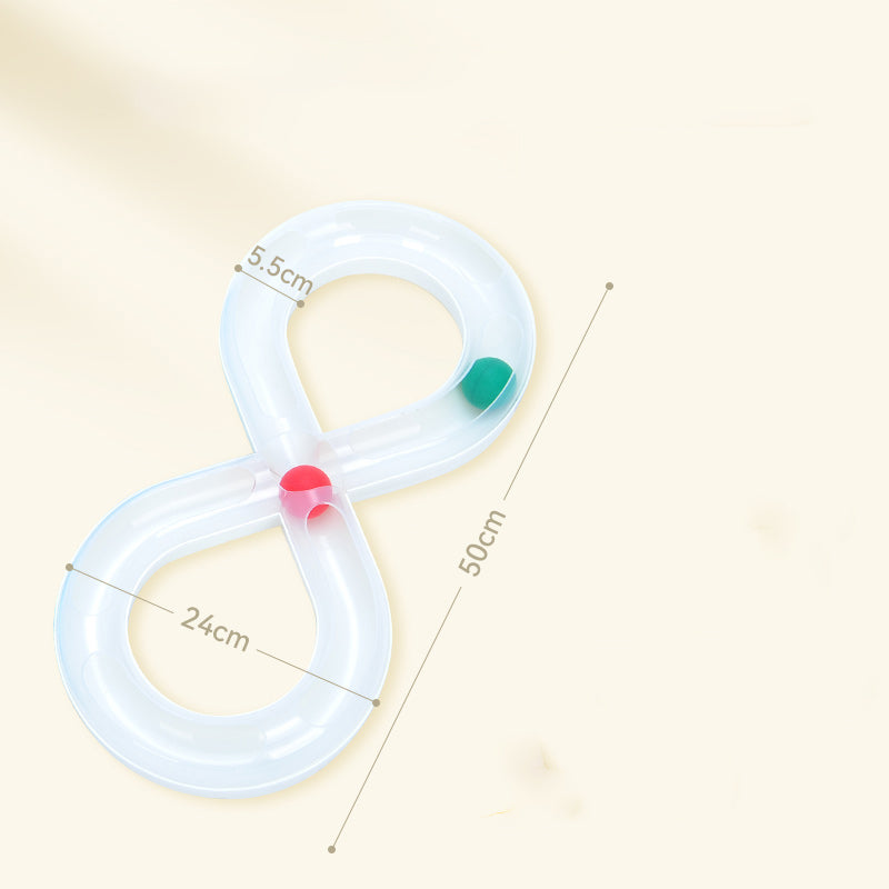 Interactive Pet Toy Turntable Track Ball For Boredom Relief