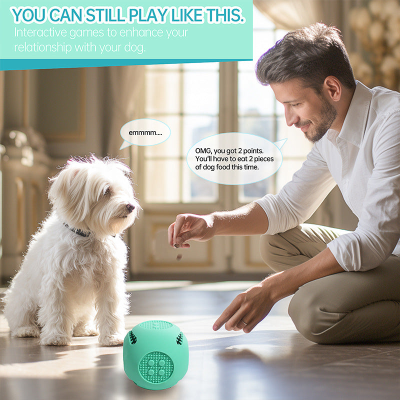 Bite Resistant Pet Puzzle Ball Toy Food Dispensing Silicone