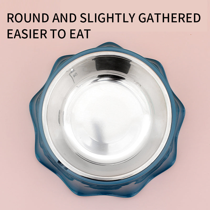 Stainless Steel Pet Bowl Non-Slip Food And Water Feeding Dish