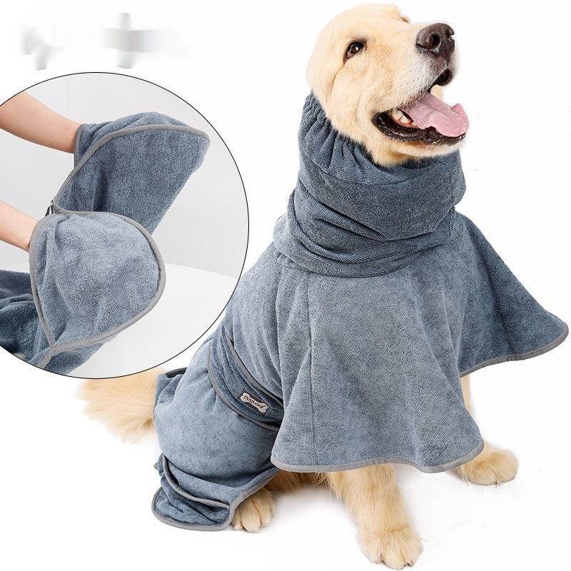 Absorbent Cotton Pet Bath Towel Quick-Drying and Soft