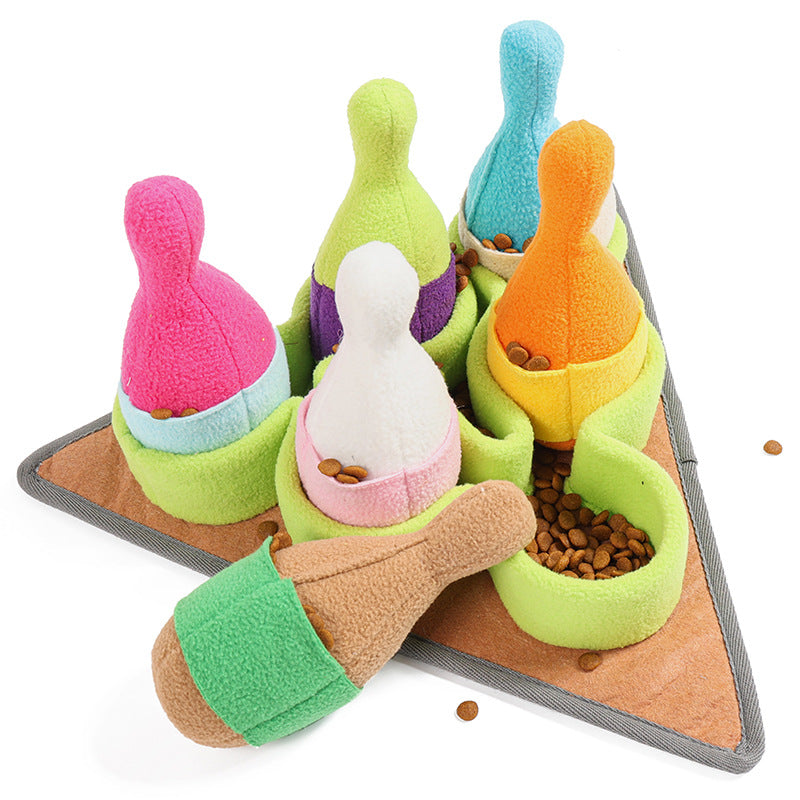 Interactive Pet Puzzle Toy For Food Play And Training